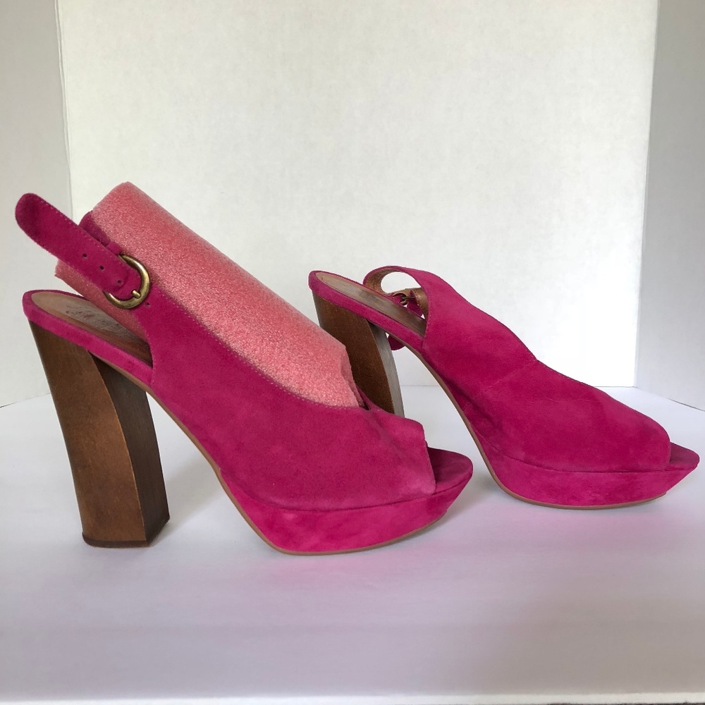 JEFFREY CAMPBELL IBIZA LAST "FRIEND" FUCHSIA PUMPS